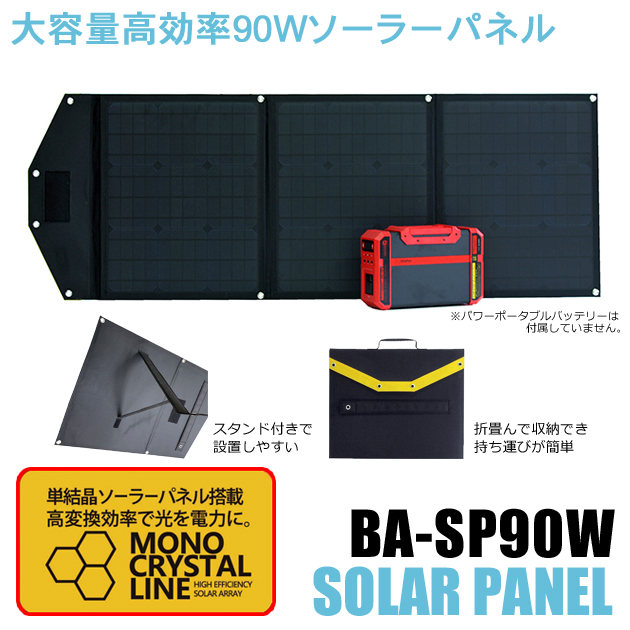 高効率ソーラーパネル　BA-SP90W