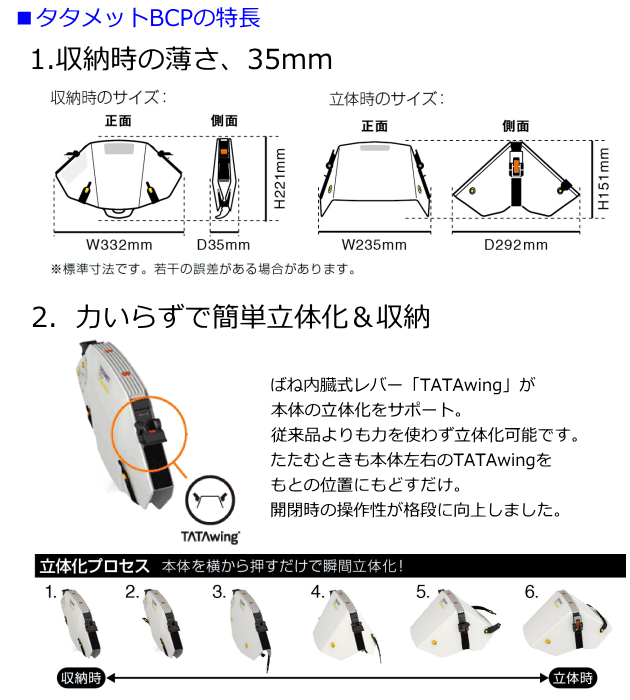 タタメットBCPの特長