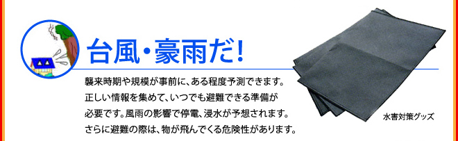 台風・豪雨の時