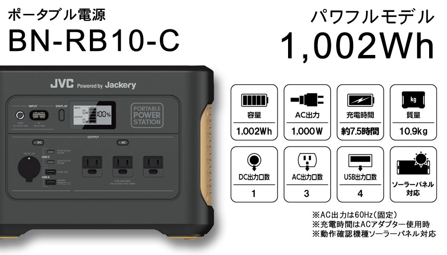 ポータブル電源 BN-RB10-C