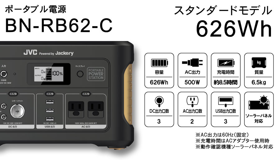 ポータブル電源 BN-RB62-C