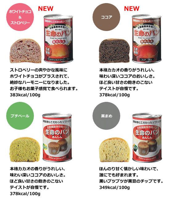 生命のパン　ラインナップ