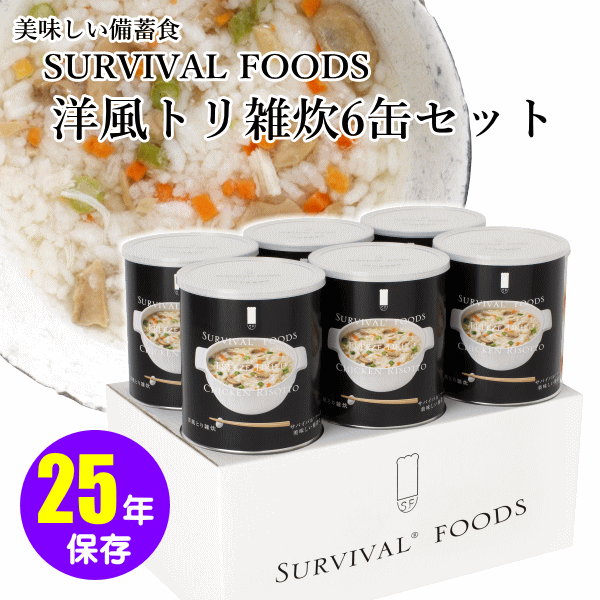 サバイバルフーズ：洋風トリ雑炊（大缶：1号缶）6缶セット